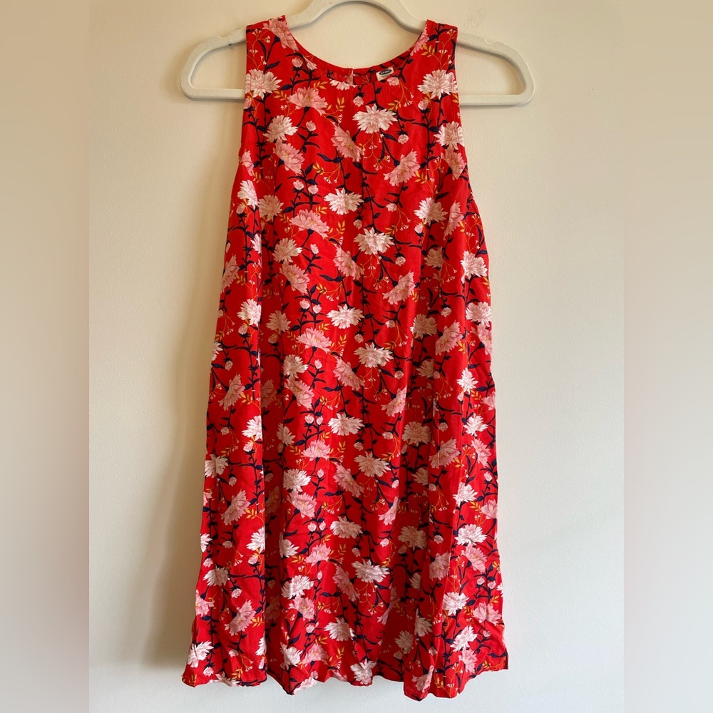 Old Navy Red Floral Mini Dress